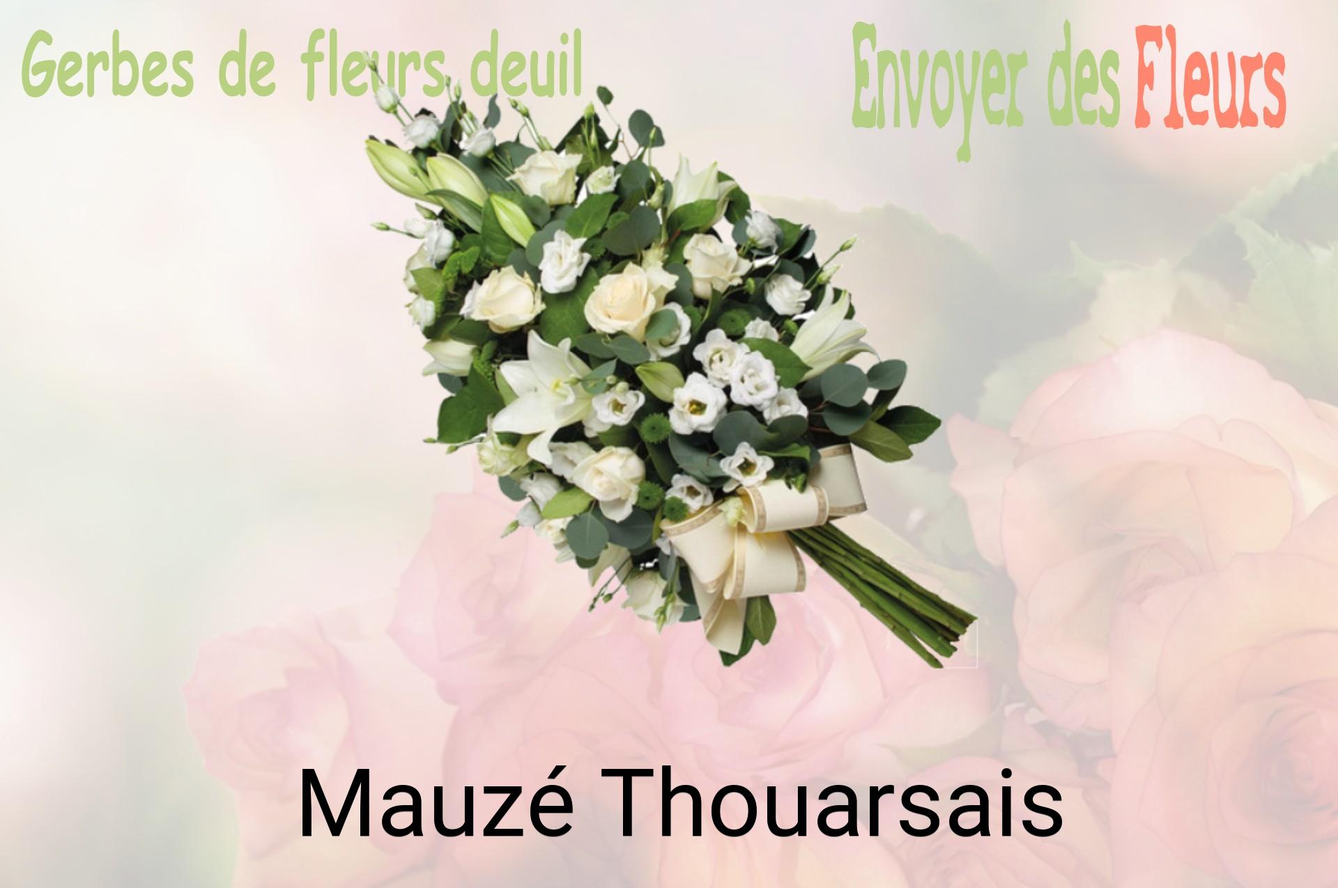 Gerbe de fleurs de deuil livrée à Mauzé-Thouarsais